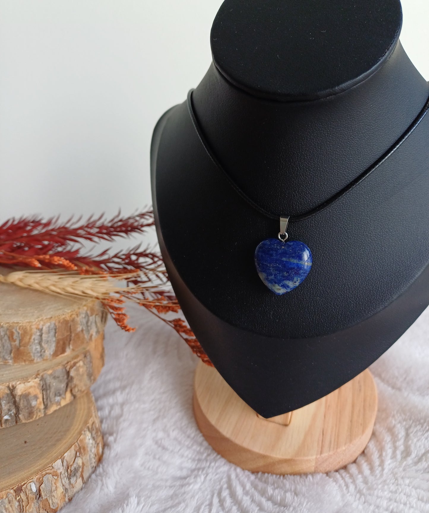 Pendentif Coeur Lapis Lazuli (A)