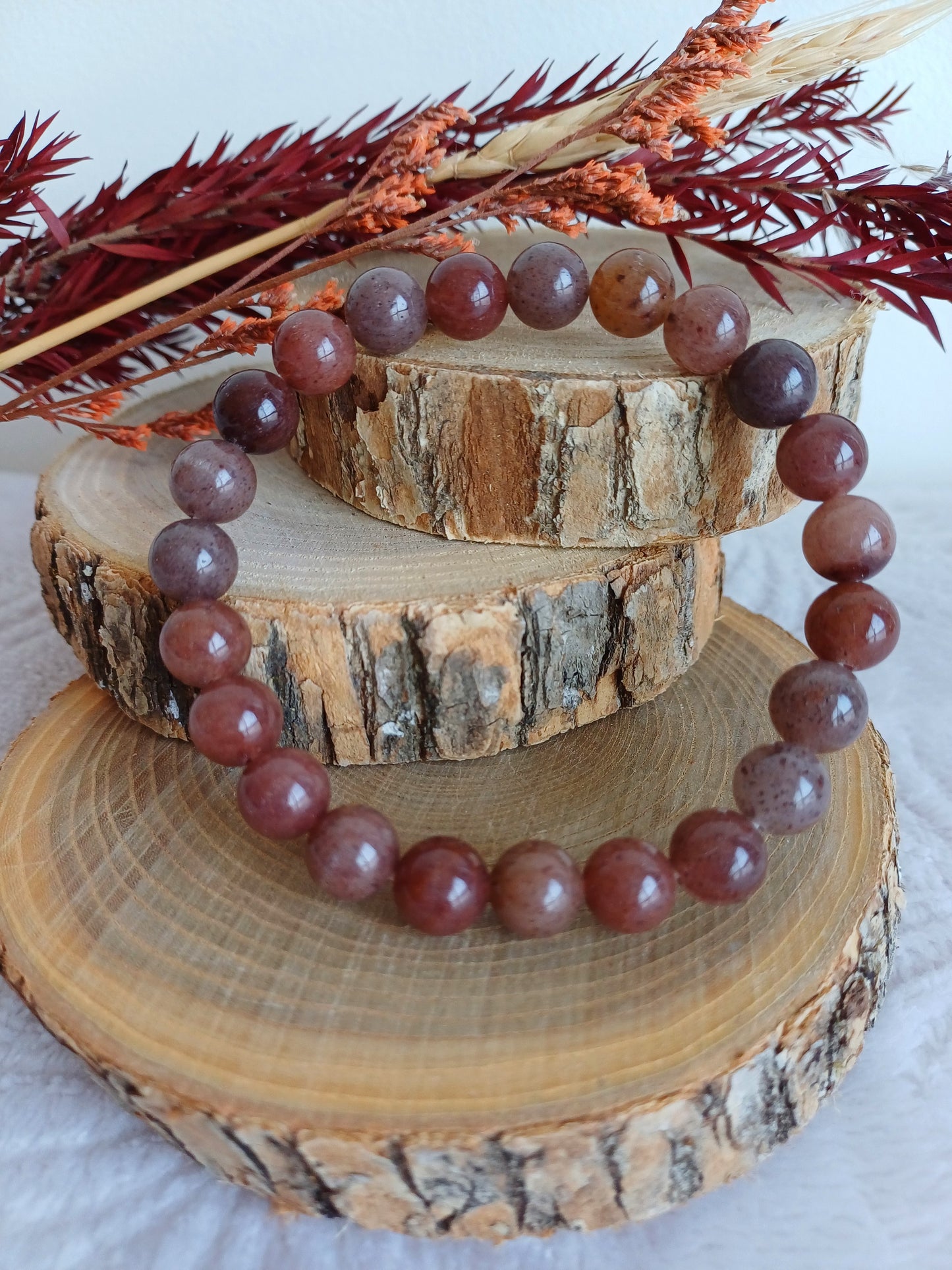 Bracelet Aventurine Rouge (AB)