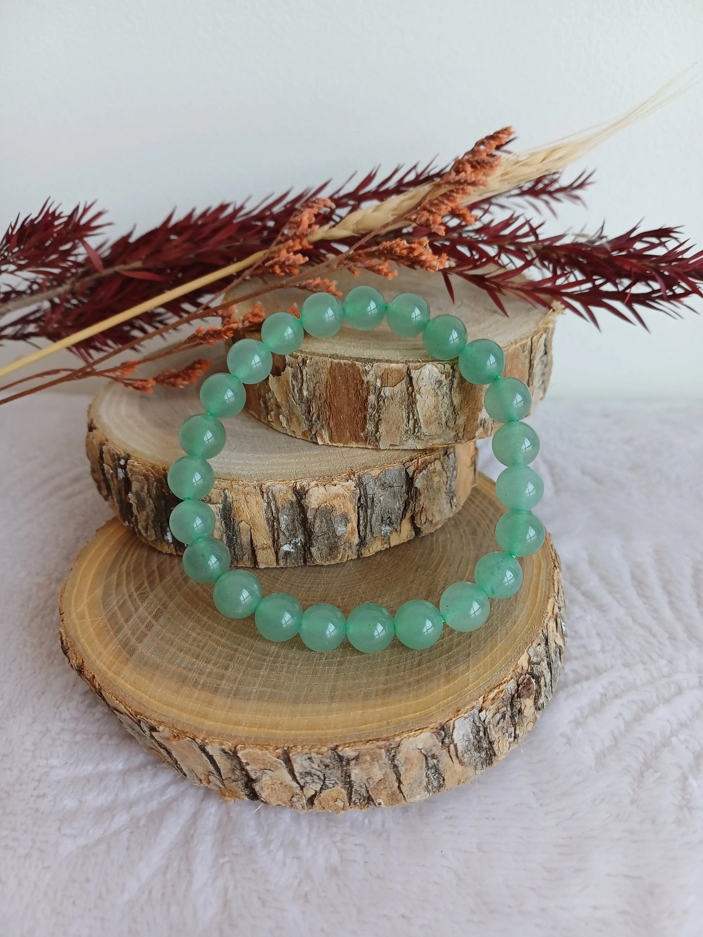 Bracelet Aventurine verte 8mm (AB) - Perla Terra