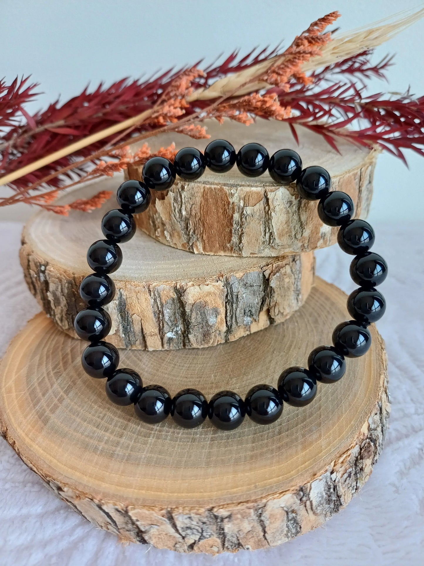 Bracelet Onyx 8mm (A) - Perla Terra