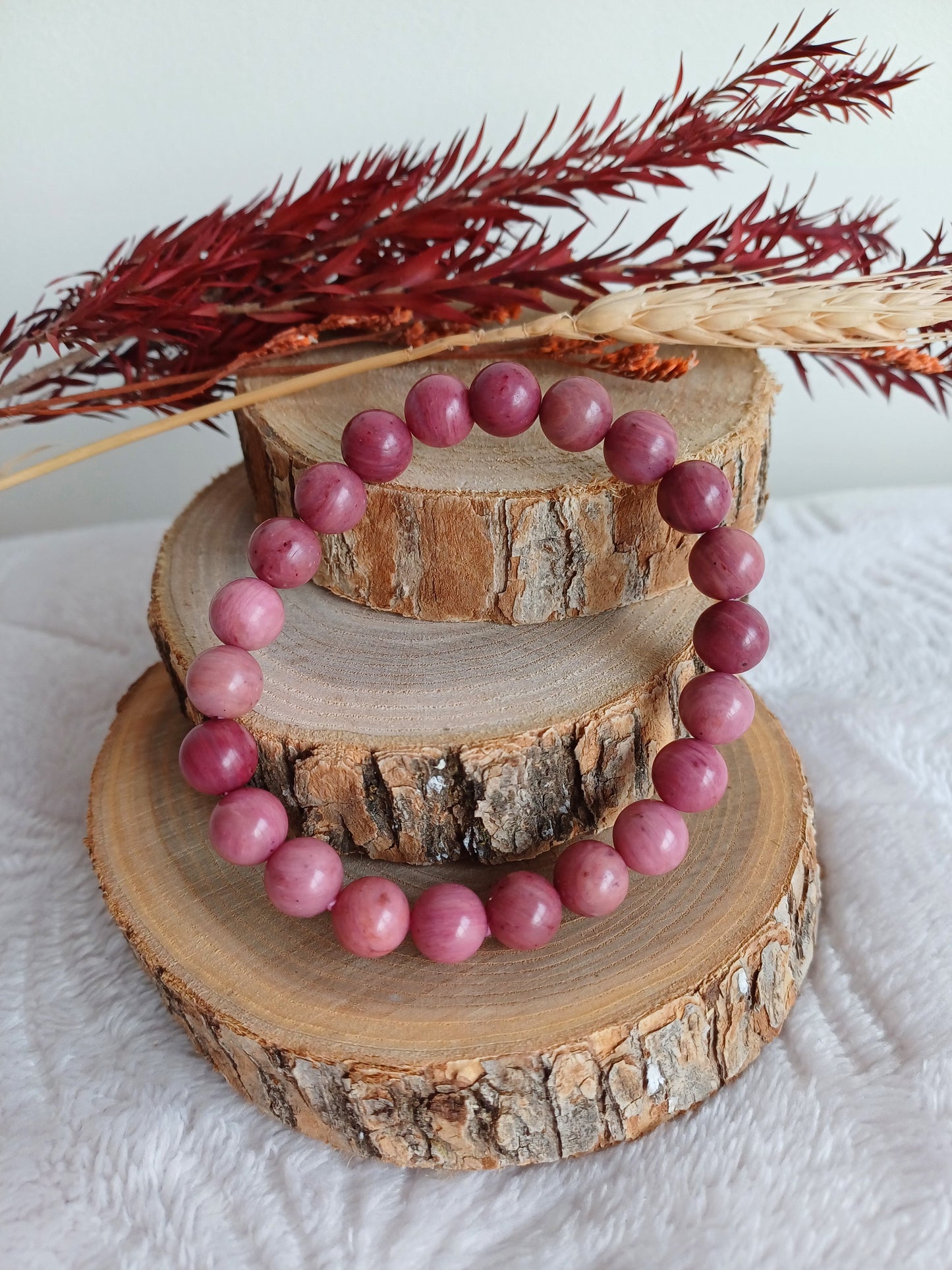 Bracelet Rhodonite Australie 8mm (AA)