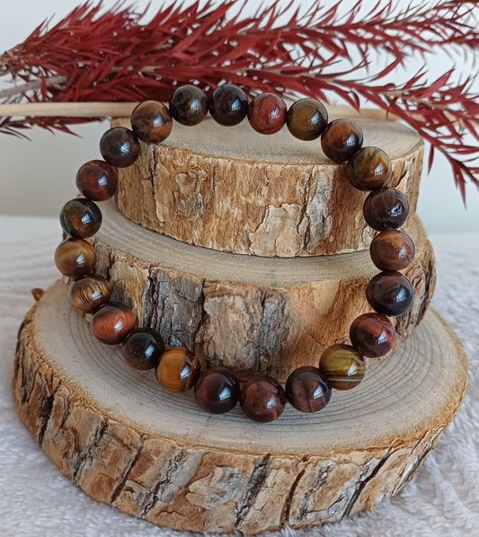 Bracelet Triple Protection 8mm Perla Terra