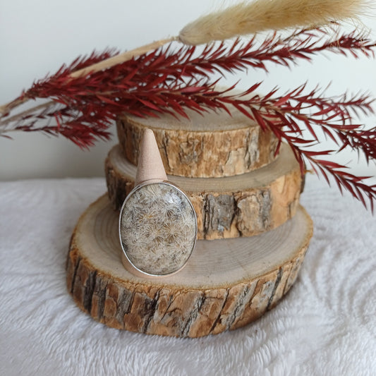Bague Corail Fossile (n°38) Perla Terra