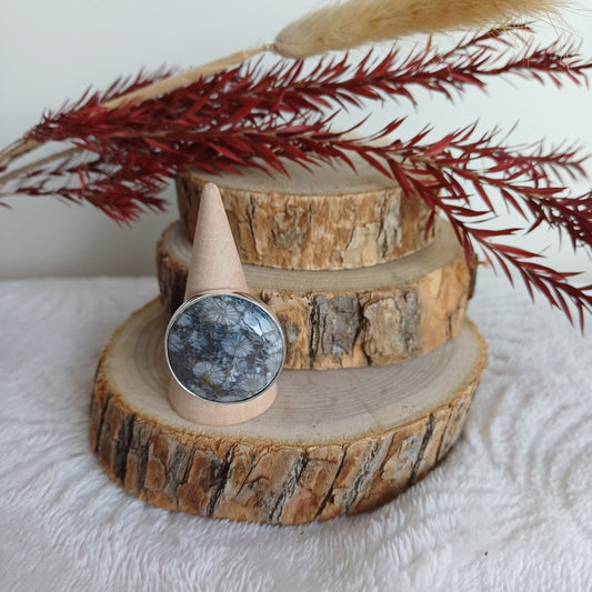 Bague Corail Fossile (n°41) Perla Terra