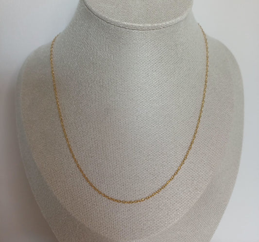 chaine dorée acier inoxydable