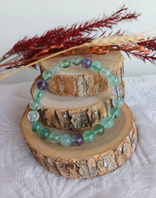 Bracelet Fluorine Multicolore 8mm (A)