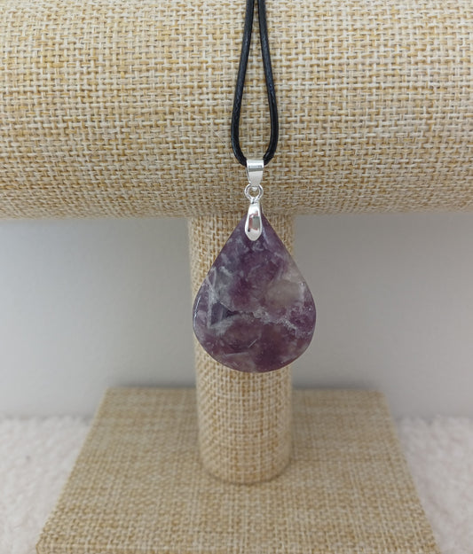 Pendentif Goutte Lépidolite