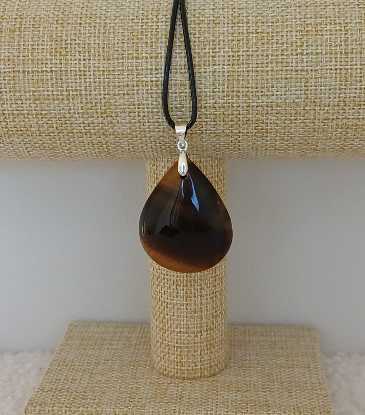 Pendentif Goutte Œil de Tigre (Qualité EXTRA)